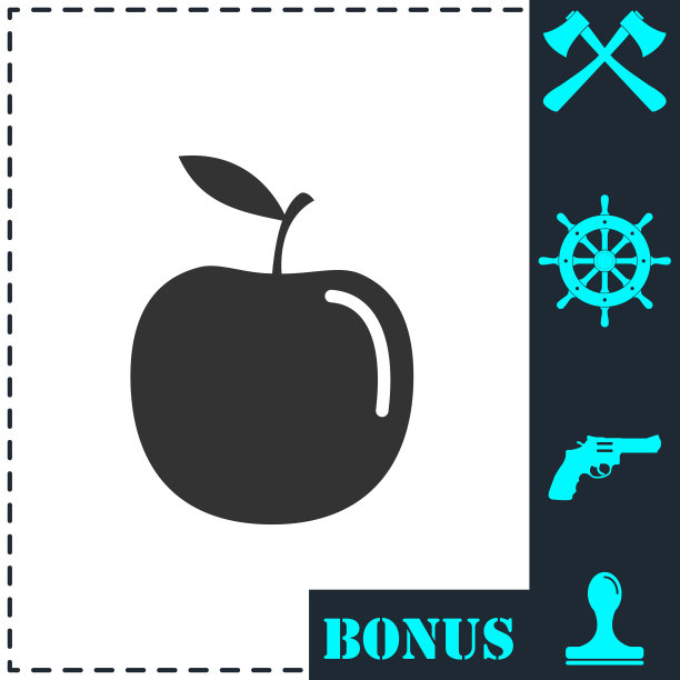 苹果图标平图片下载