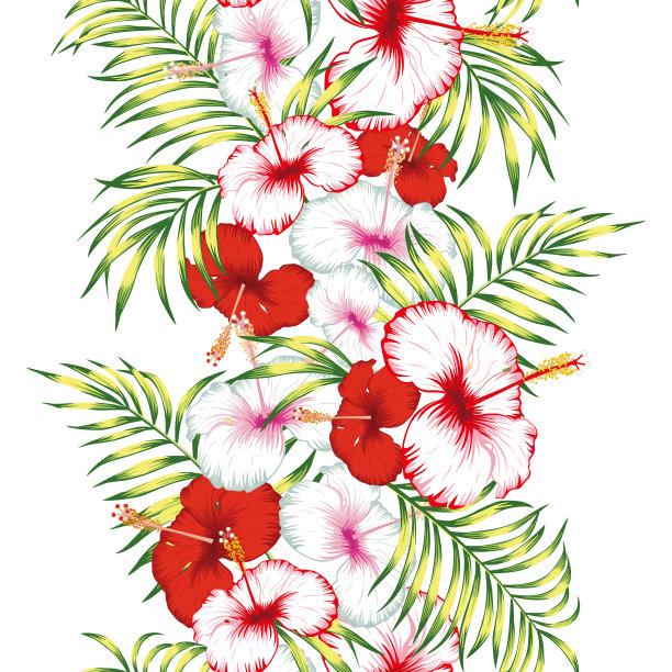 花卉丝带无缝图片下载