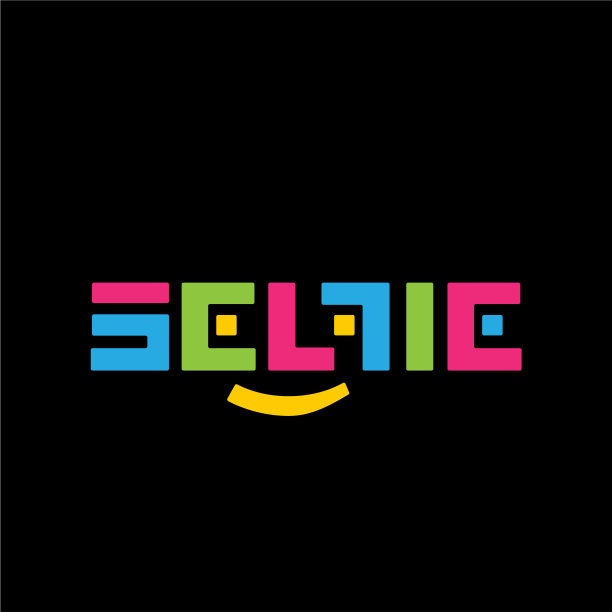 程式化的颜色标志自拍照上的黑色图片下载