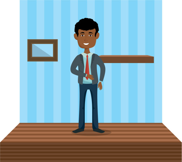 优雅的商人在家中图片下载