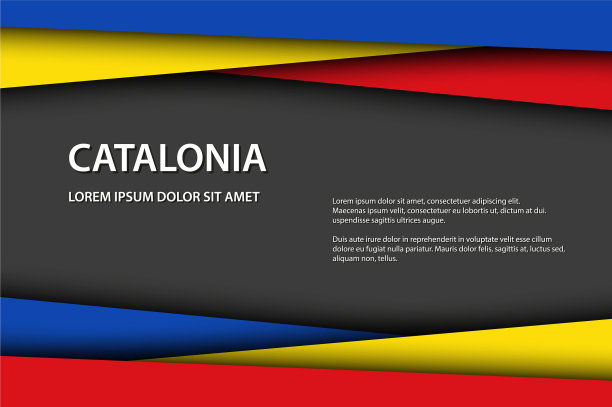 加泰罗尼亚颜色和自由灰色空间的文本图片下载