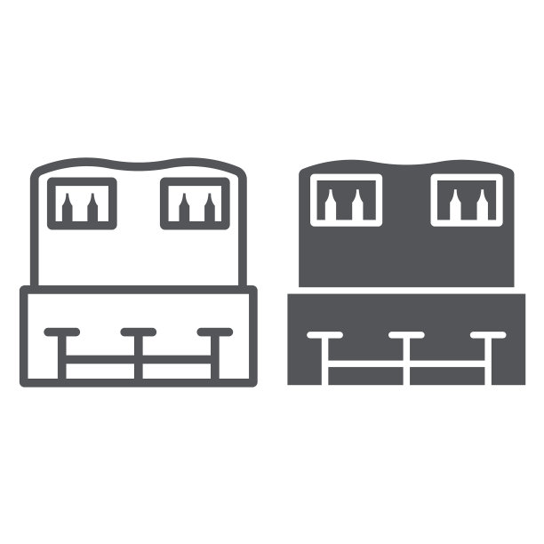 酒吧柜台排队和符号饮料和酒吧图片下载