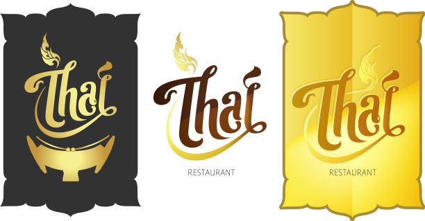 字体设计泰国为旗帜标志图片下载