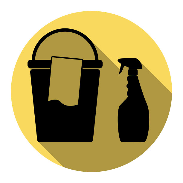 水桶和抹布，还有家用化学药瓶图片下载