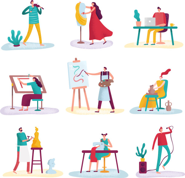 创造性职业艺术家艺术人艺术图片下载