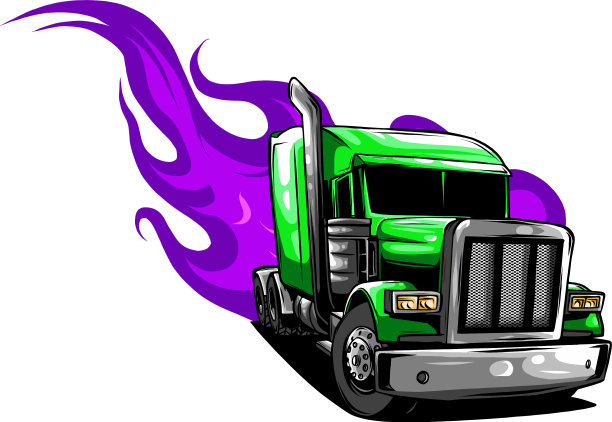 卡通半卡车图片下载