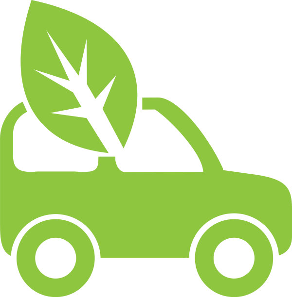 环保汽车图标在白色背景的图形和图片下载