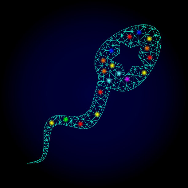 胴体网精子赢家与发光图片下载