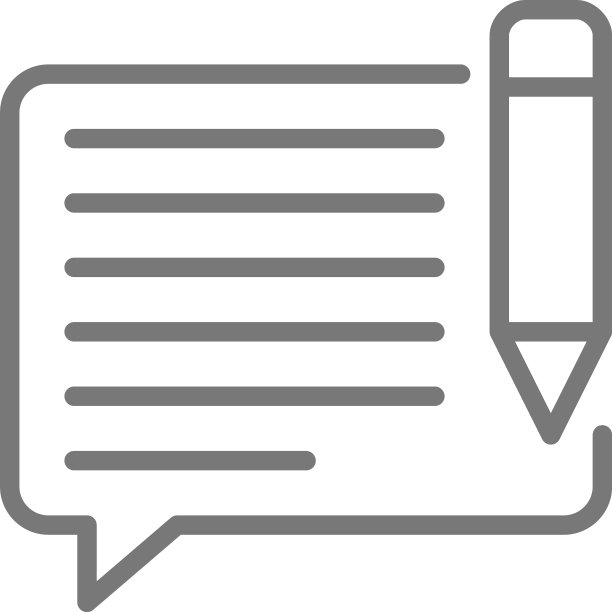 用笔聊天短信撰写消息邮件线性图标图片下载