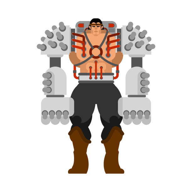 机械人，有着铁手的机器人图片下载