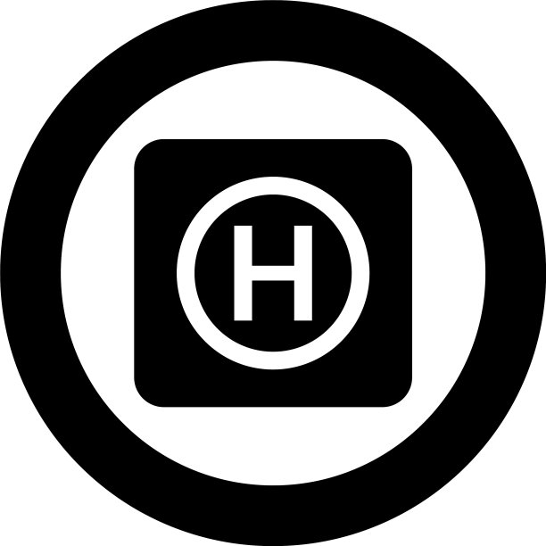 直升机停机坪图标图片下载