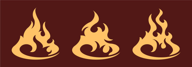 篝火图标集设计元素图片下载