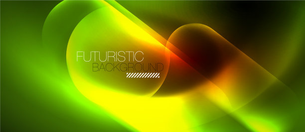 霓虹闪烁的科技线条，蓝色的高科技未来派图片下载