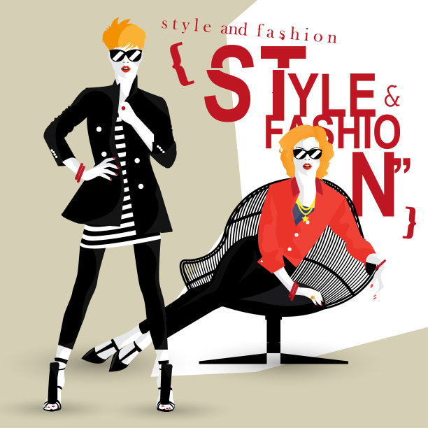 那个流行艺术风格的时髦女孩图片下载