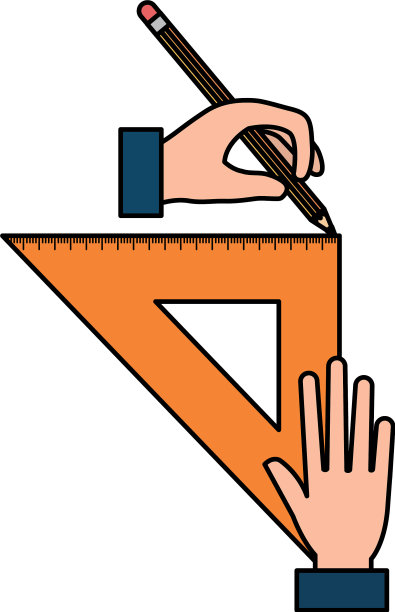 手绘与三角形几何规则图片下载