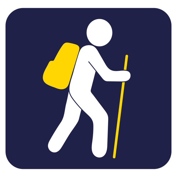 徒步旅行图标图片下载