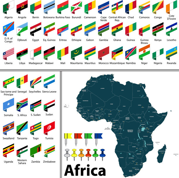 非洲地图图片下载