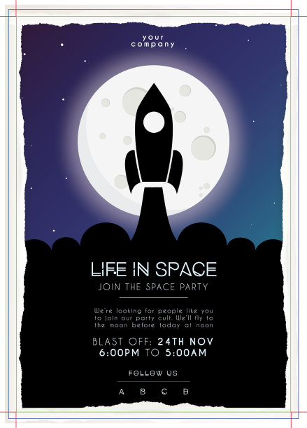 飞船夜间飞行模板图片下载