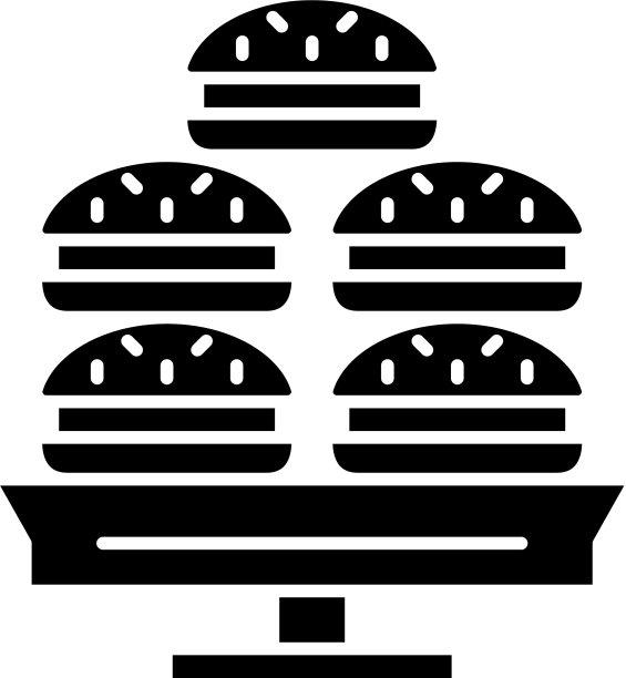 黑色甜点图标图片下载