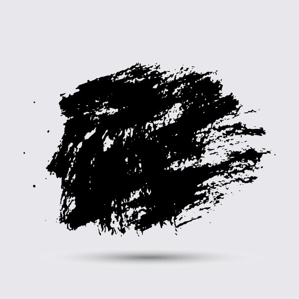 黑色颜料，墨水笔触，笔触线条图片下载