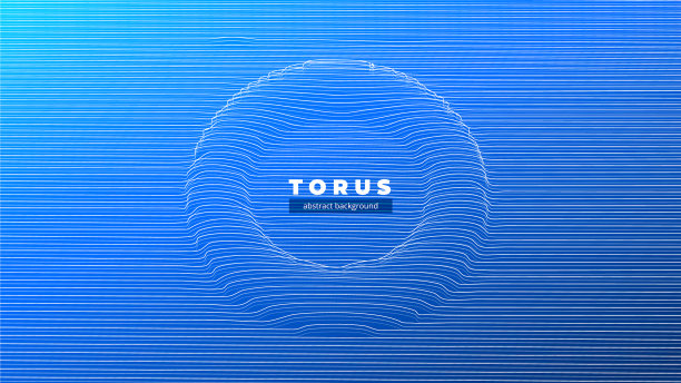 抽象的环面或黑洞隧道图片下载