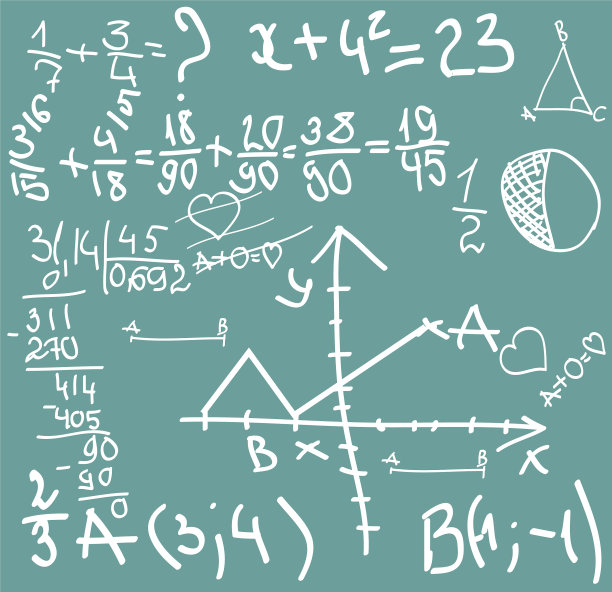 背景图片与卡通学校用具图片下载
