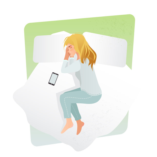 女人在床上拿着手机睡觉图片下载