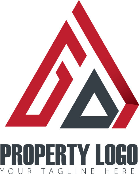 首字母去物业设计标志图片下载