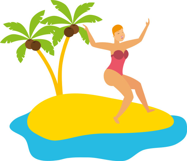 夏天度假的女人图片下载