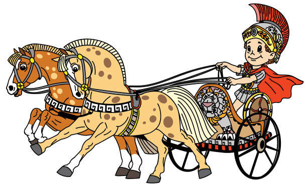 卡通罗马战车图片下载