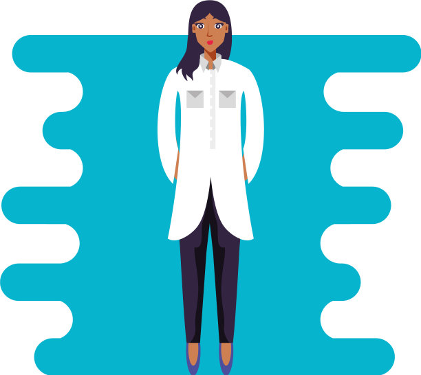 博士女性职业角色图片下载