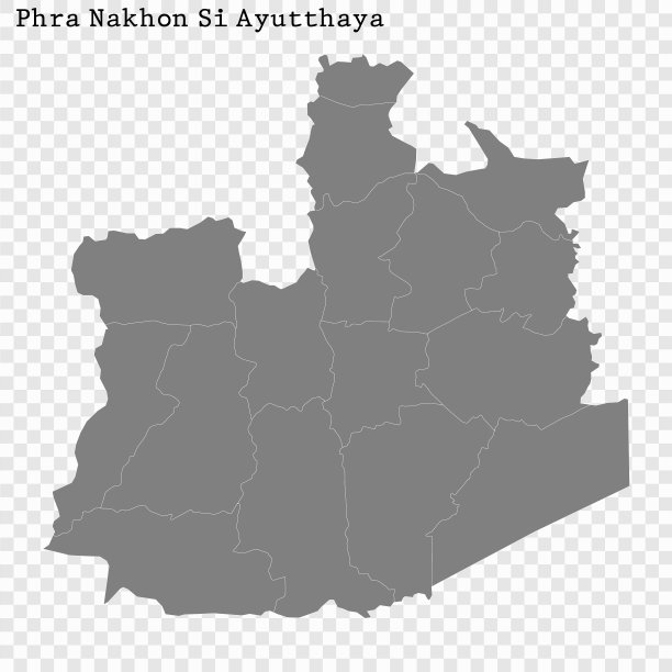 高质量地图是泰国的一个省图片下载