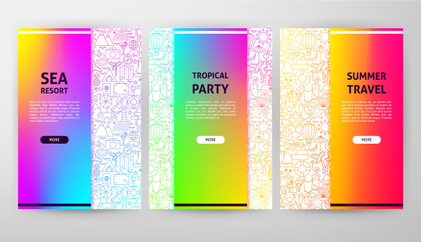 旅游小册子网页设计图片下载