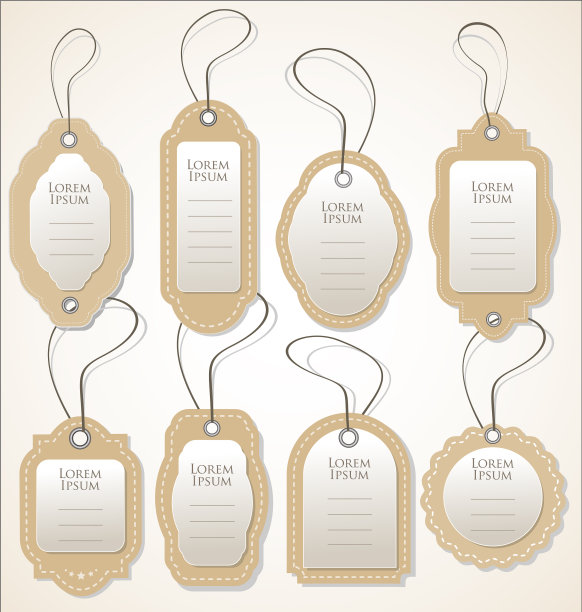 纸张价格标签复古复古风格设计图片下载