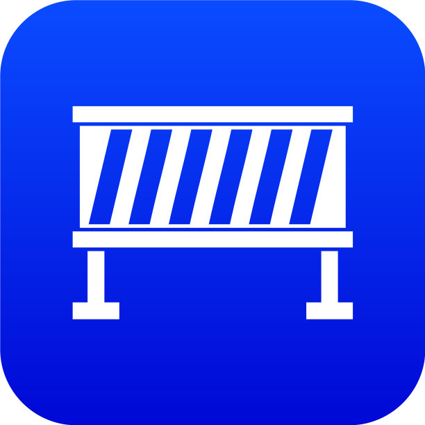 交通障碍图标数字蓝色图片下载