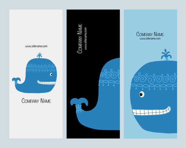 蓝色whalebanners设计图片下载