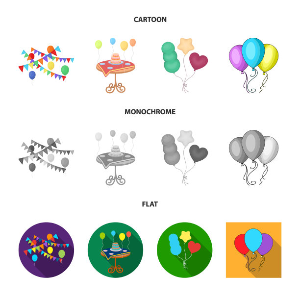 快乐和有趣的标志集图片下载
