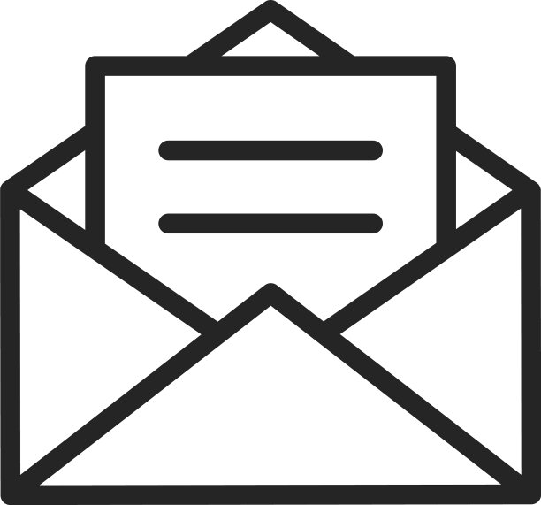 带信件图标的打开的信封图片下载
