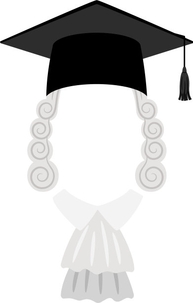 法官假发和帽子的位置为脸图片下载