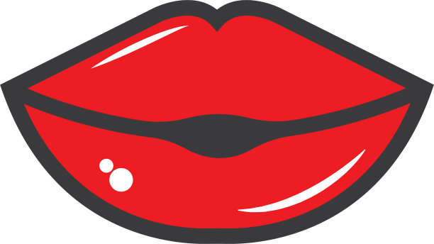 唇形图标模板设计图片下载