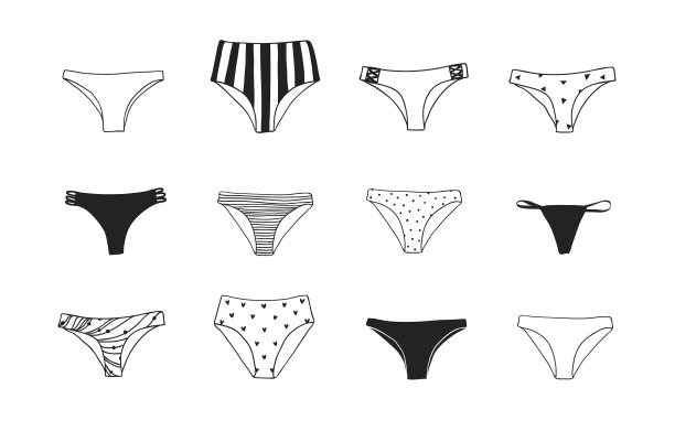 手绘夏季比基尼实际热带图片下载