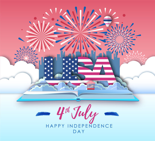 美国独立日焰火表演图片下载