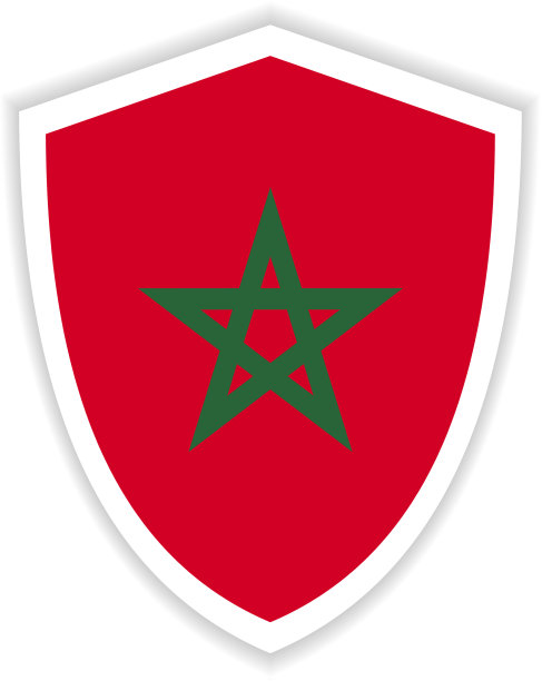 摩洛哥国旗会徽模板设计图片下载