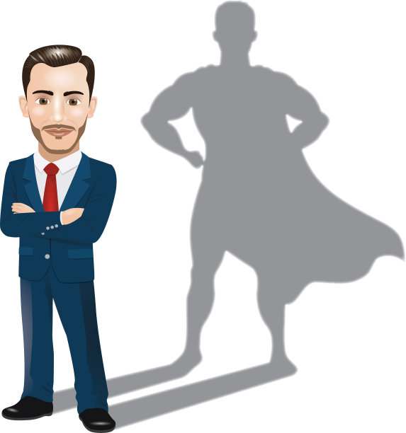 自信的商人站图片下载