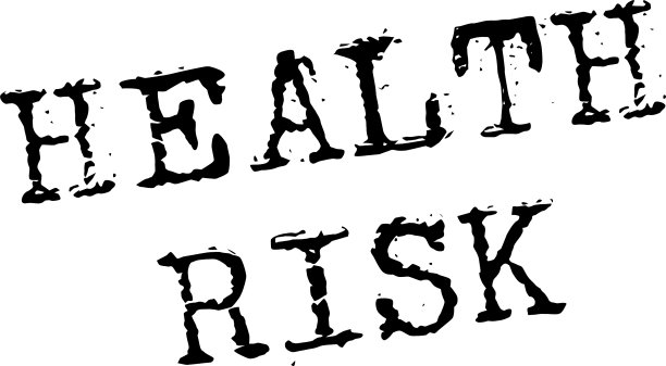 健康风险标记在白色图片下载