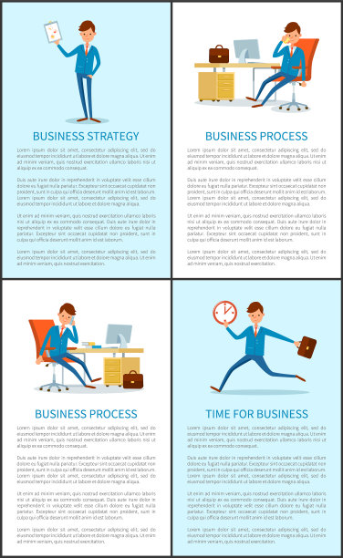 商业策略和商人的工作流程图片下载