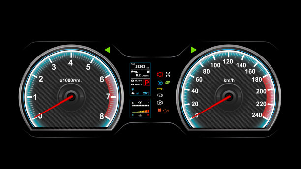 汽车仪表板eps 10008图片下载