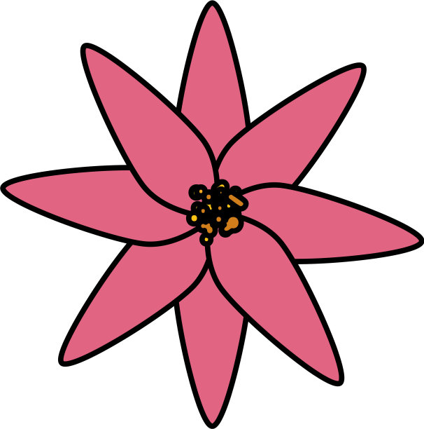 美丽的花朵装饰图标图片下载