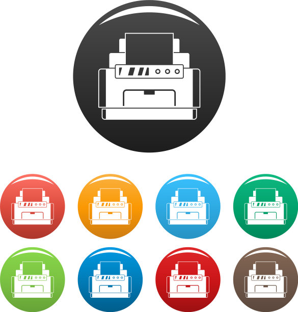 激光打印机图标设置颜色图片下载
