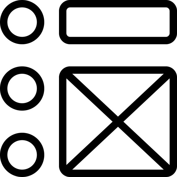 多个圆形酒吧顶视图与十字框架图片下载